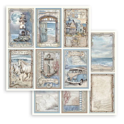 Papierblock 20,3x20,3 cm - 10 Blatt - Silent Sea