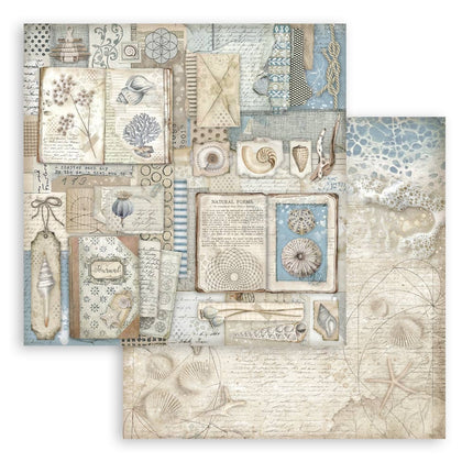 Papierblock 20,3x20,3 cm - 10 Blatt - Silent Sea