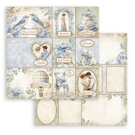 Papierblock 30,5x30,5 cm - 10 Blatt - Zeitlos