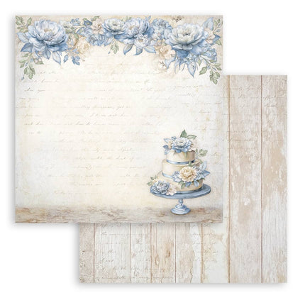 Papierblock 20,3x20,3 cm - 10 Blatt - Zeitlos