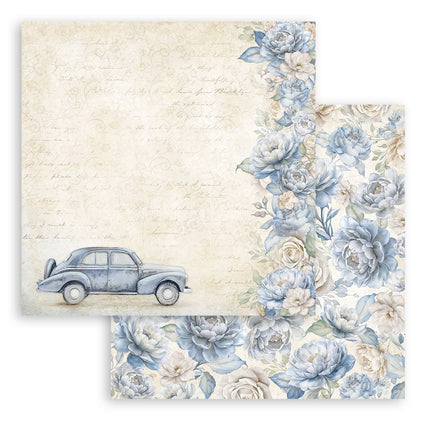 Papierblock 20,3x20,3 cm - 10 Blatt - Zeitlos