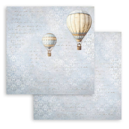 Papierblock 20,3x20,3 cm - 10 Blatt - Zeitlos