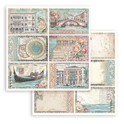 Papierblock 20,3x20,3 cm - 10 Blatt - Venice City of Art