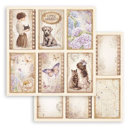 Papierblock 20,3x20,3 cm - 10 Blätter - Quiet Days