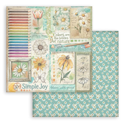 Scrapbooking kleines Pad 10 Blätter cm 20,3x20,3 (8"x8") - Daisy Art