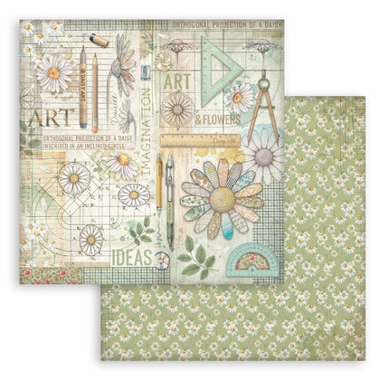 Scrapbooking kleines Pad 10 Blätter cm 20,3x20,3 (8"x8") - Daisy Art