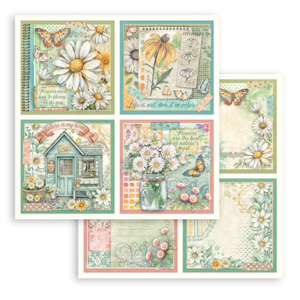 Scrapbooking kleines Pad 10 Blätter cm 20,3x20,3 (8"x8") - Daisy Art