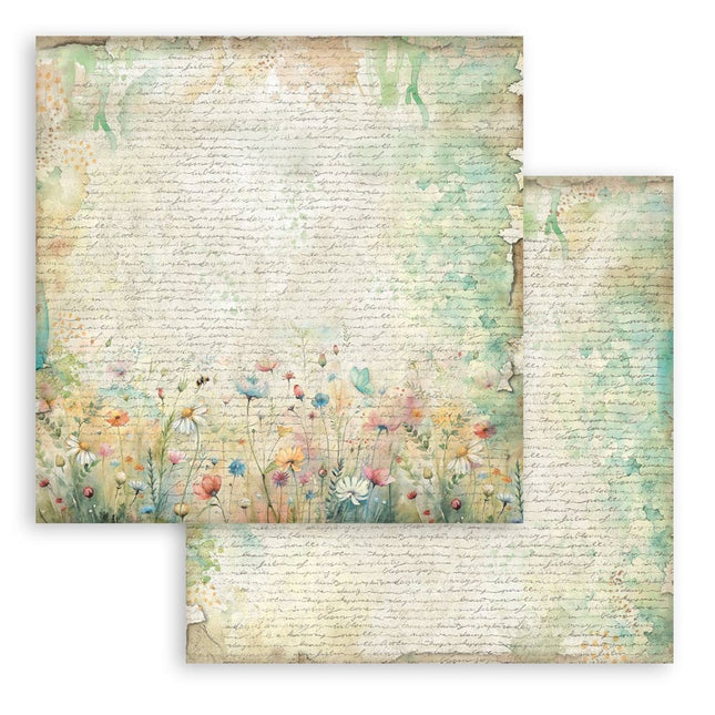 Scrapbooking kleines Pad 10 Blätter cm 20,3x20,3 (8"x8") Hintergrundauswahl - Daisy Art