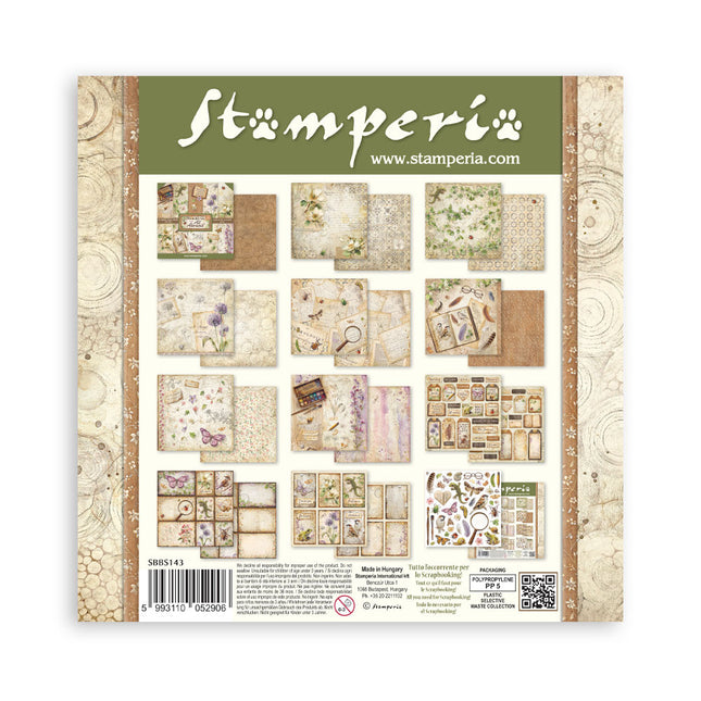 Scrapbooking Bedrucktes Pad für Kunst und Basteln 10 Blatt cm 20,3x20,3 (8"x8") - Rundum