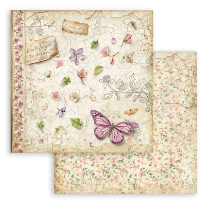 Scrapbooking Bedrucktes Pad für Kunst und Basteln 10 Blatt cm 20,3x20,3 (8"x8") - Rundum