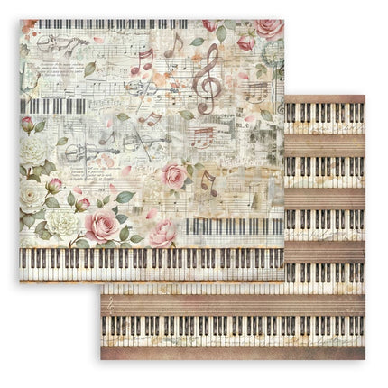 Scrapbooking-Druckblock für Kunst und Handwerk 10 Blatt cm 20,3x20,3 (8"x8") Hintergründe - Symphony