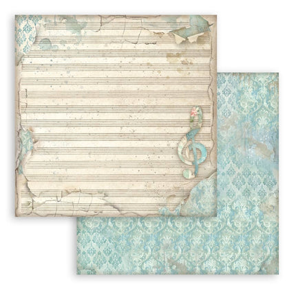Scrapbooking-Druckblock für Kunst und Handwerk 10 Blatt cm 20,3x20,3 (8"x8") Hintergründe - Symphony