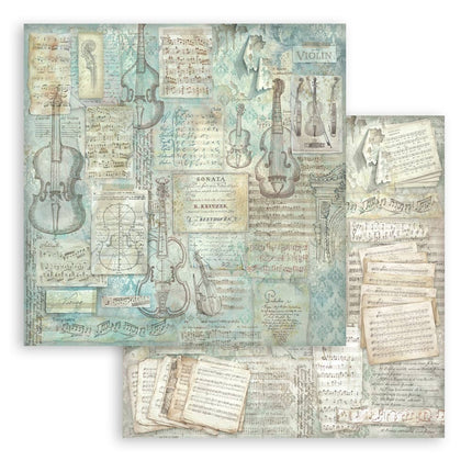 Scrapbooking-Druckblock für Kunst und Handwerk 10 Blatt cm 20,3x20,3 (8"x8") Hintergründe - Symphony