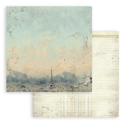 Papierblock 20,3x20,3 cm - 10 Blatt - Backgrounds Selection - Fantastische Reisen