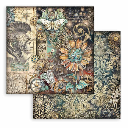 Papierblock 20,3x20,3 cm - 10 Blatt - Sir Vagabond in Fantasy World