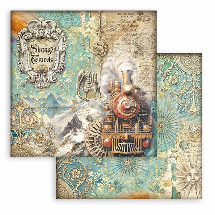 Papierblock 20,3x20,3 cm - 10 Blatt - Sir Vagabond in Fantasy World
