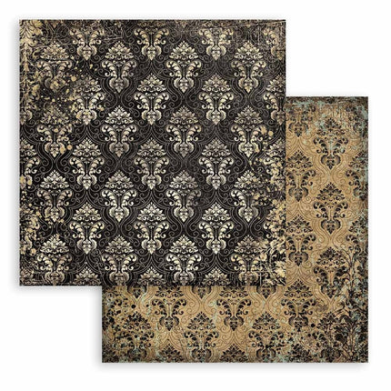 Papierblock 20,3x20,3 cm - 10 Blatt - Backgrounds Selection - Sir Vagabond in Fantasy World