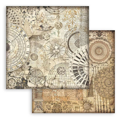 Papierblock 20,3x20,3 cm - 10 Blatt - Backgrounds Selection - Sir Vagabond in Fantasy World