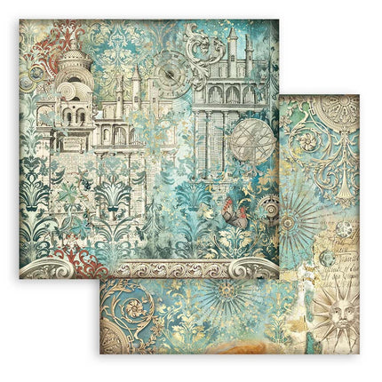 Papierblock 20,3x20,3 cm - 10 Blatt - Backgrounds Selection - Sir Vagabond in Fantasy World