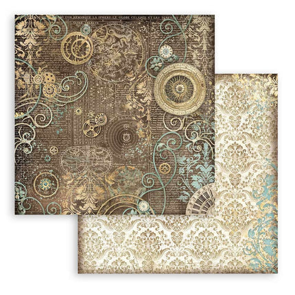 Papierblock 20,3x20,3 cm - 10 Blatt - Backgrounds Selection - Sir Vagabond in Fantasy World