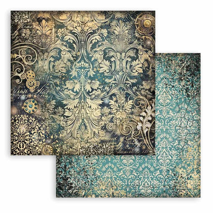 Papierblock 20,3x20,3 cm - 10 Blatt - Backgrounds Selection - Sir Vagabond in Fantasy World