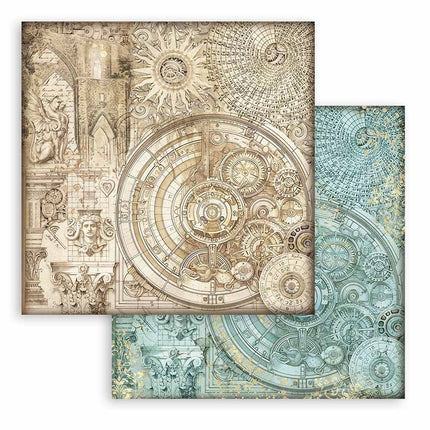 Papierblock 20,3x20,3 cm - 10 Blatt - Backgrounds Selection - Sir Vagabond in Fantasy World