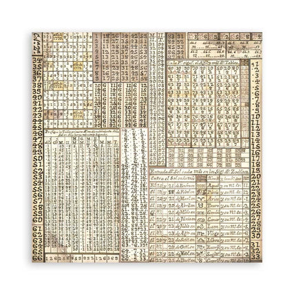 Papierblock 20,3x20,3 cm - 22 Blätter - Einseitig Fortune