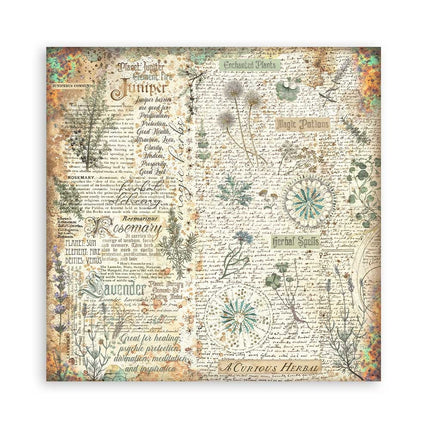 Papierblock 20,3x20,3 cm - 22 Blätter - Einseitig Fortune