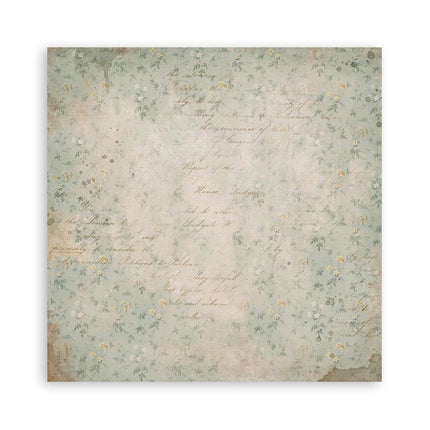 Papierblock 20,3x20,3 cm - 22 Blatt - Einseitig Goldene Harmonie