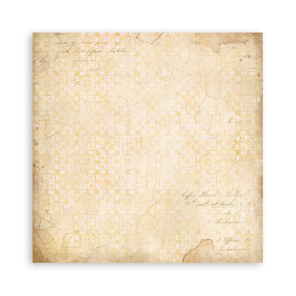 Papierblock 20,3x20,3 cm - 22 Blatt - Einseitig Goldene Harmonie