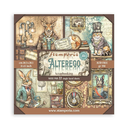 Papierblock 20,3x20,3 cm - 22 Blätter - Einseitig Alterego