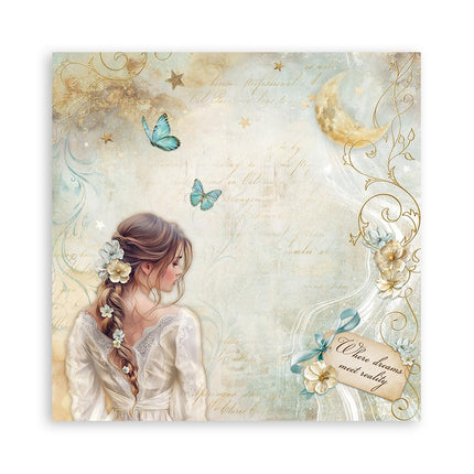 Papierblock 20,3x20,3 cm - 22 Blatt - Einseitig Masquerade