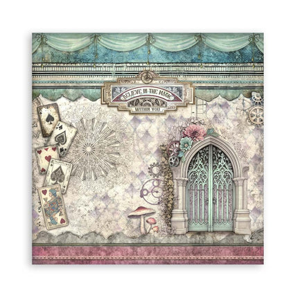 Papierblock 20,3x20,3 cm - 22 Blätter - Einseitig Meister der Magie