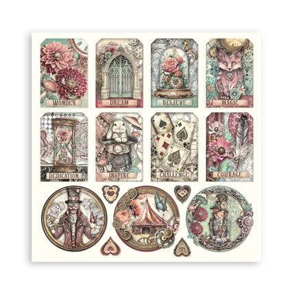 Papierblock 20,3x20,3 cm - 22 Blätter - Einseitig Meister der Magie