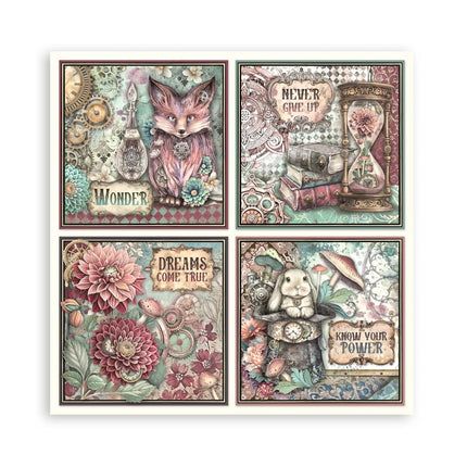Papierblock 20,3x20,3 cm - 22 Blätter - Einseitig Meister der Magie