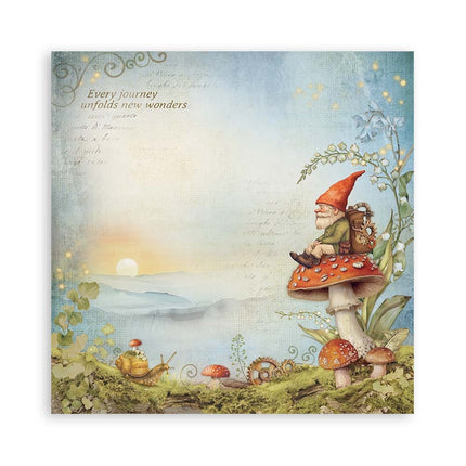 Papierblock 20,3x20,3 cm - 22 Blatt - Einseitig Hidden Grove