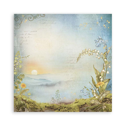 Papierblock 20,3x20,3 cm - 22 Blatt - Einseitig Hidden Grove