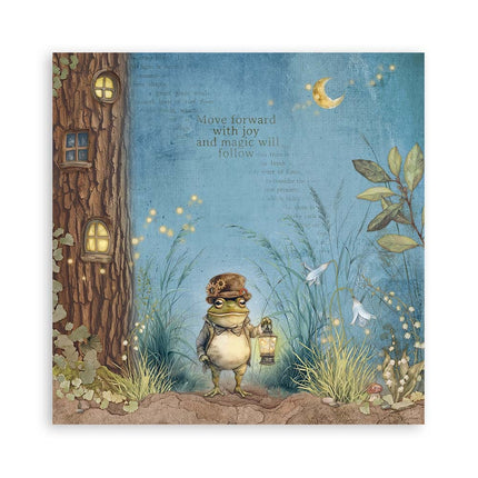 Papierblock 20,3x20,3 cm - 22 Blatt - Einseitig Hidden Grove