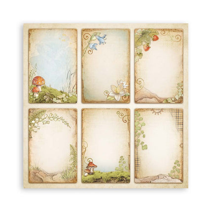 Papierblock 20,3x20,3 cm - 22 Blatt - Einseitig Hidden Grove