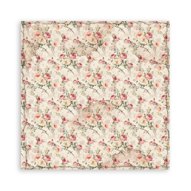 Papierblock 20,3x20,3 cm - 22 Blatt - Einseitig House of Roses