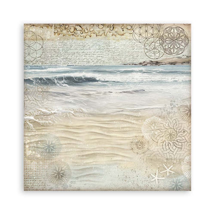 Papierblock 20,3x20,3 cm - 22 Blatt - Einseitig Silent Sea