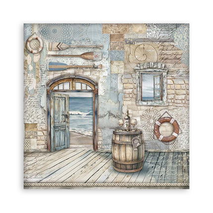 Papierblock 20,3x20,3 cm - 22 Blatt - Einseitig Silent Sea