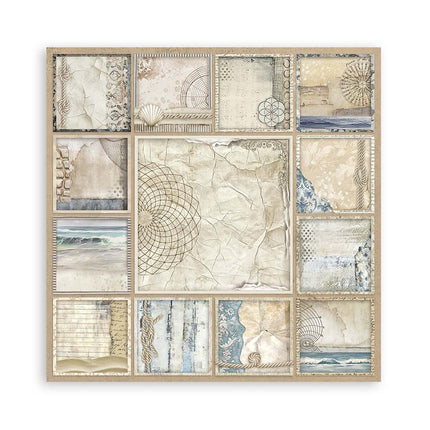 Papierblock 20,3x20,3 cm - 22 Blatt - Einseitig Silent Sea