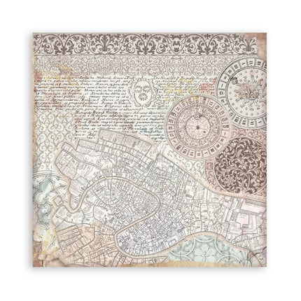 Papierblock 20,3x20,3 cm - 22 Blatt - Einseitig - Venice City of Art