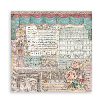 Papierblock 20,3x20,3 cm - 22 Blatt - Einseitig - Venice City of Art