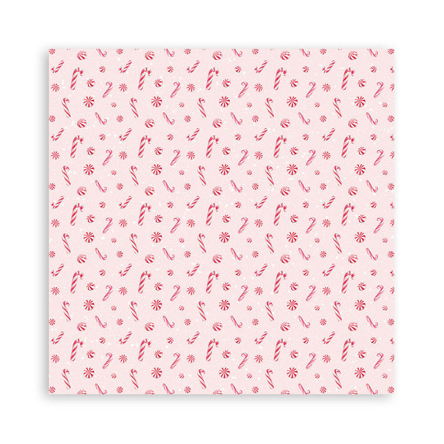 Papierblock 20,3x20,3 cm - 22 Blatt - Einseitig Candy Christmas