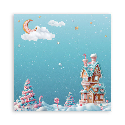 Papierblock 20,3x20,3 cm - 22 Blatt - Einseitig Candy Christmas