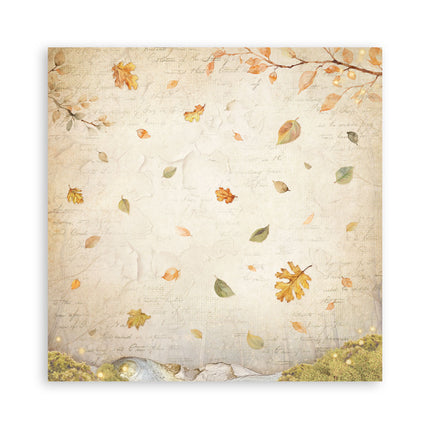 Papierblock 20,3x20,3 cm - 22 Blatt - Einseitig Flüsternde Wälder