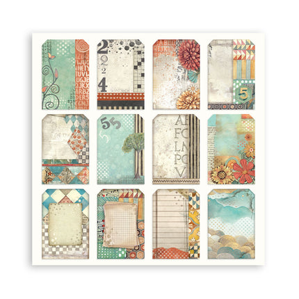Papierblock 20,3x20,3 cm - 22 Blätter - Einseitig Flauschige Freunde