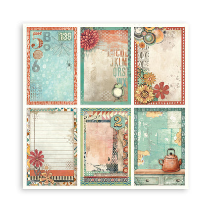 Papierblock 20,3x20,3 cm - 22 Blätter - Einseitig Flauschige Freunde